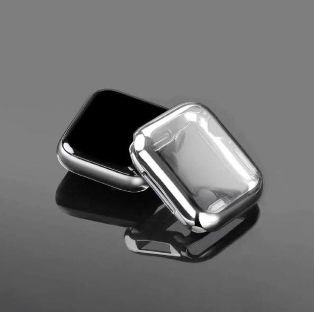 アップル Apple Watch Series 7- 41mm ソフトカバー 画面・側面・全周保護 シルバーメッキタイプ < 家電/AV  アップル Apple Watch Series 7- 41mm ソフトカバー 画面・側面・全周保護 シルバーメッキタイプ < 家電/AVの