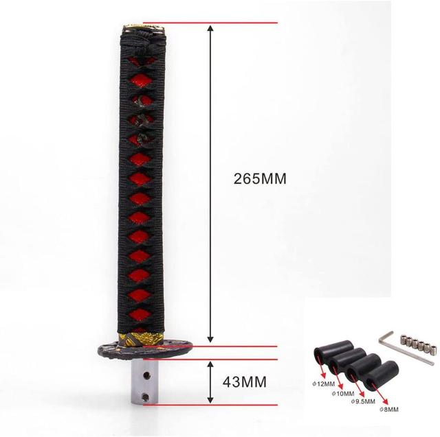 刀シフトノブ 和風 合金と木製 265mm長さ < 自動車/バイク 刀シフトノブ 和風 合金と木製 265mm長さ < 自動車/バイク