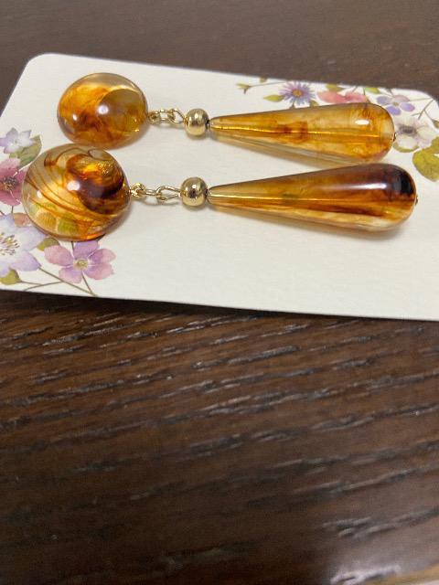 ハンドメイド ドイツ製アクリルを使用したピアス 3点セット < 女性ファッション  ハンドメイド ドイツ製アクリルを使用したピアス 3点セット < 女性ファッションの