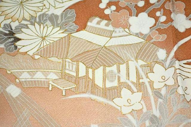 訪問着 中古 着物 送料無料 身丈160.5cm 裄丈66cm 最高級 新品同様 金彩 シシュウ 花柄 1つ紋 正絹 T3595 < 女性ファッション 訪問着 中古 着物 送料無料 身丈160.5cm 裄丈66cm 最高級 新品同様 金彩 シシュウ 花柄 1つ紋 正絹 T3595 < 女性ファッションの