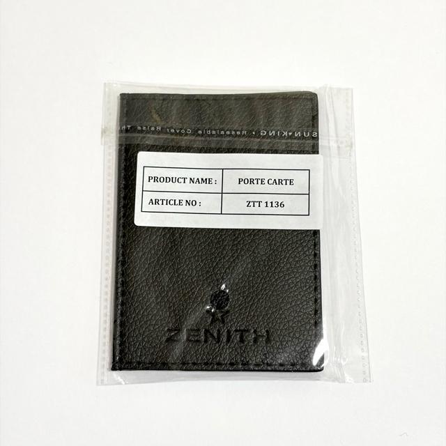 【未使用】ZENITH ブラック レザー カード入れ 2点セット < ブランド 【未使用】ZENITH ブラック レザー カード入れ 2点セット < ブランドの