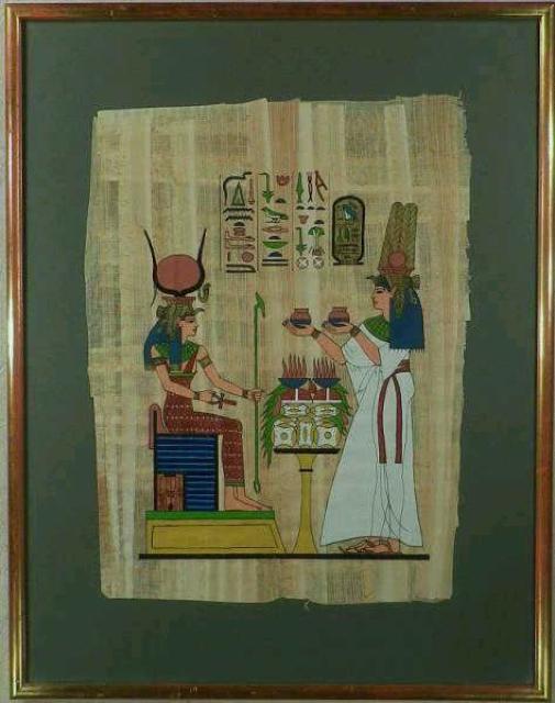 パピルス画《2》作者不詳 真作保証 原画 < ホビー  パピルス画《2》作者不詳 真作保証 原画  < ホビーの