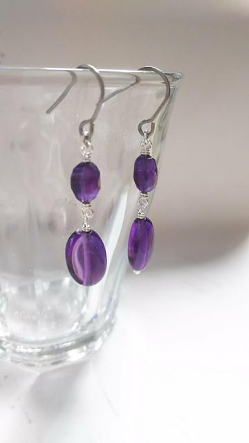 *葡萄飴のピアス*silver 21059 < 女性アクセサリー/時計 *葡萄飴のピアス*silver 21059 < 女性アクセサリー/時計の