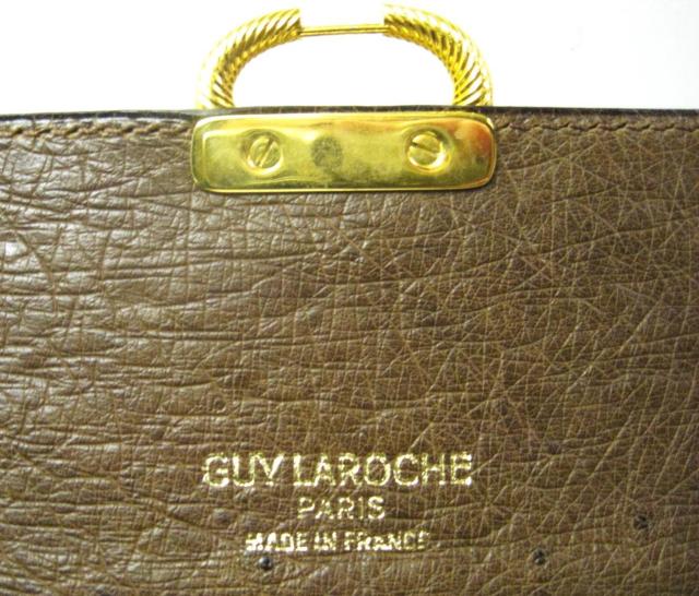 極美品フランス製 最高級オーストリッチ本革製品ギラロッシュGUY LAROCHE < 女性ファッション  極美品フランス製 最高級オーストリッチ本革製品ギラロッシュGUY LAROCHE < 女性ファッションの