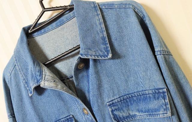 GU★デニム クロップド シャツ ジャケット < ブランド GU★デニム クロップド シャツ ジャケット < ブランドの
