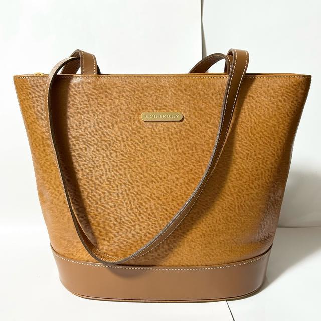BURBERRY バーバリー レザー トートバッグ ショルダーバッグ レディース メンズ ブラウン < ブランド BURBERRY バーバリー レザー トートバッグ ショルダーバッグ レディース メンズ ブラウン < ブランドの
