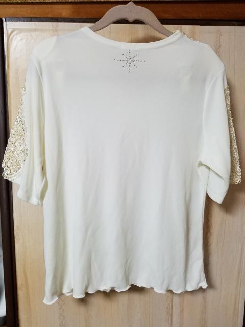 超美品☆美麗レース飾りカットソー《社交ダンス衣装》サイズfree < 女性ファッション  超美品☆美麗レース飾りカットソー《社交ダンス衣装》サイズfree < 女性ファッションの