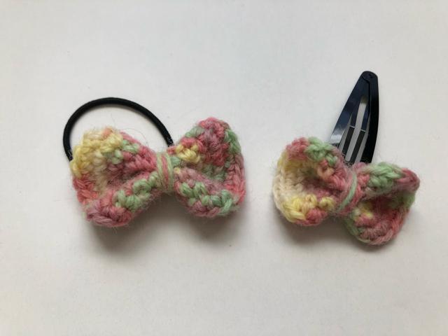 ハンドメイド ヘアゴム リボン パッチンピン 子様用 ウール < 女性ファッション  ハンドメイド ヘアゴム リボン パッチンピン 子様用 ウール < 女性ファッションの