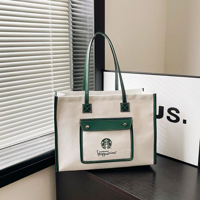 スターバックス トートバッグ  スタバ  海外限定 ホワイト < 女性ファッション  スターバックス トートバッグ  スタバ  海外限定 ホワイト  < 女性ファッションの