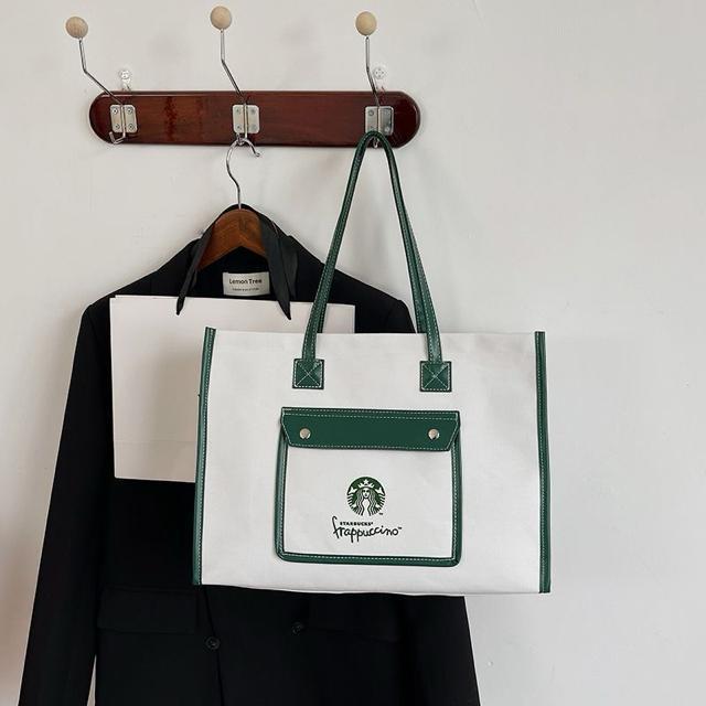 スターバックス トートバッグ  スタバ  海外限定 ホワイト < 女性ファッション  スターバックス トートバッグ  スタバ  海外限定 ホワイト < 女性ファッションの