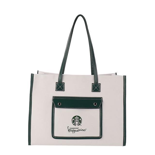 スターバックス トートバッグ  スタバ  海外限定 ホワイト < 女性ファッション  スターバックス トートバッグ  スタバ  海外限定 ホワイト < 女性ファッションの