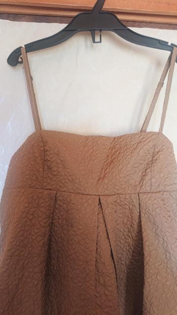 【定価6,980円】La-gemme ラジエム ジャガードキャミソールワンピース ブラウン キャミワンピ フリーサイズ < 女性ファッション  【定価6,980円】La-gemme ラジエム ジャガードキャミソールワンピース ブラウン キャミワンピ フリーサイズ < 女性ファッションの