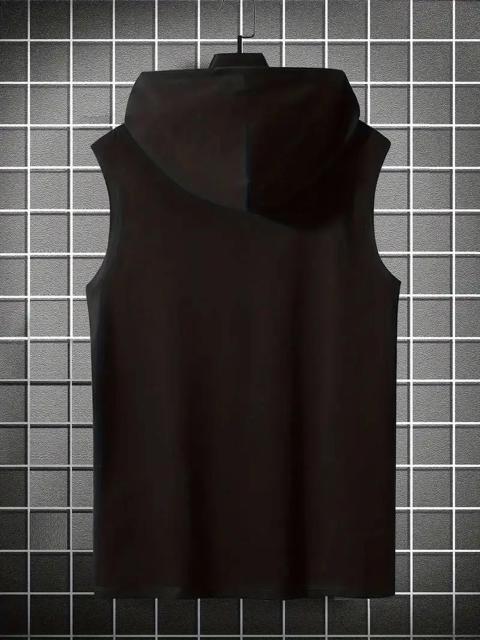 超お買い得1190円★フード付きベスト - ブルヘッドグラフィック、 夏用ノースリーブUSAサイズM(日本サイズXL相当) < 男性ファッション  超お買い得1190円★フード付きベスト - ブルヘッドグラフィック、 夏用ノースリーブUSAサイズM(日本サイズXL相当) < 男性ファッションの