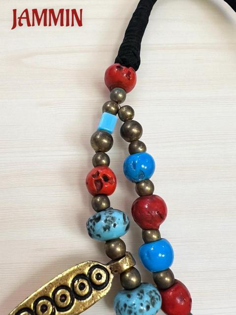 二連ビーズネックレス ヒッピー アジアン アジアン アフリカン 個性派 衣装 < 女性アクセサリー/時計  二連ビーズネックレス ヒッピー アジアン アジアン アフリカン 個性派 衣装 < 女性アクセサリー/時計の