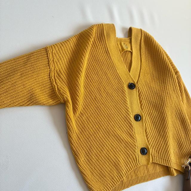 ◆美品◆オズモーシス◆ざっくりローゲージニットカーディガン◆マスタードイエロー < 女性ファッション  ◆美品◆オズモーシス◆ざっくりローゲージニットカーディガン◆マスタードイエロー < 女性ファッションの