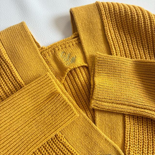 ◆美品◆オズモーシス◆ざっくりローゲージニットカーディガン◆マスタードイエロー < 女性ファッション  ◆美品◆オズモーシス◆ざっくりローゲージニットカーディガン◆マスタードイエロー < 女性ファッションの