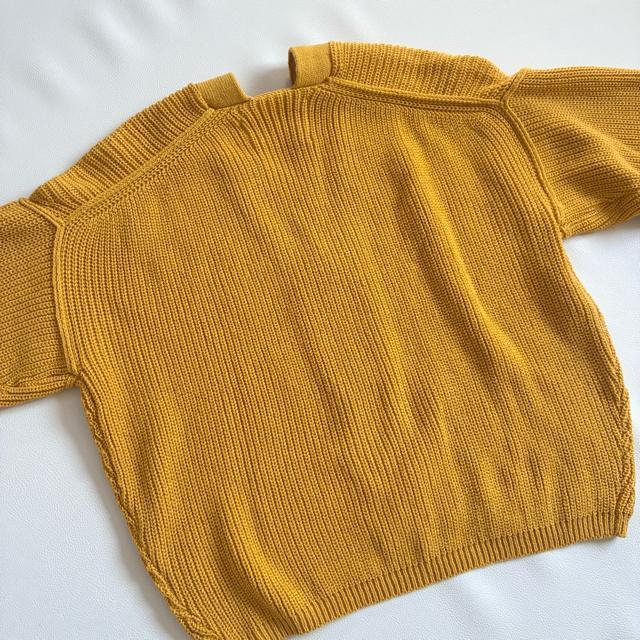 ◆美品◆オズモーシス◆ざっくりローゲージニットカーディガン◆マスタードイエロー < 女性ファッション  ◆美品◆オズモーシス◆ざっくりローゲージニットカーディガン◆マスタードイエロー < 女性ファッションの