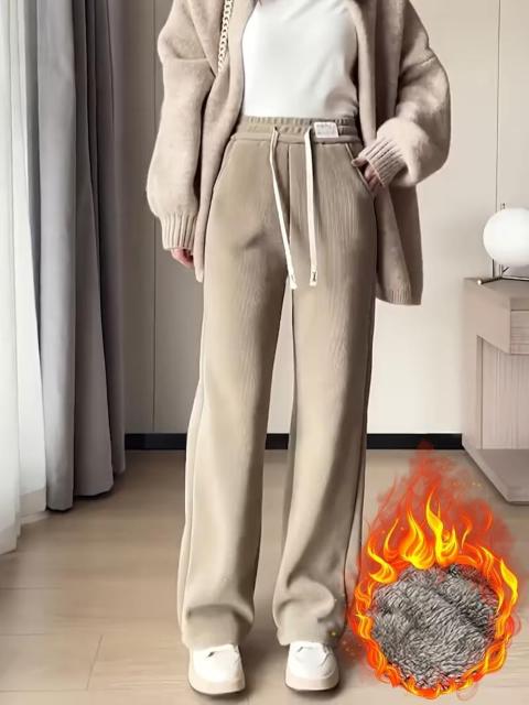 超お買い得2390円★レディース 秋冬 ふわふわ 厚手 暖か パンツ ドローストリングウエスト 日本サイズM黒 < 女性ファッション 超お買い得2390円★レディース 秋冬 ふわふわ 厚手 暖か パンツ ドローストリングウエスト 日本サイズM黒 < 女性ファッションの