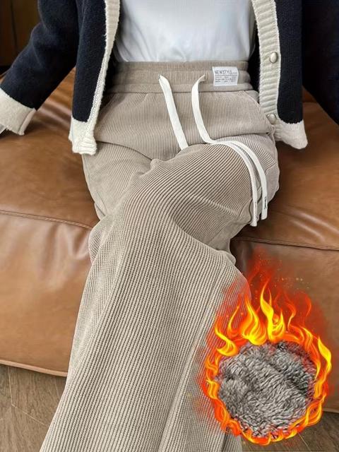 超お買い得2390円★レディース 秋冬 ふわふわ 厚手 暖か パンツ ドローストリングウエスト 日本サイズM黒 < 女性ファッション 超お買い得2390円★レディース 秋冬 ふわふわ 厚手 暖か パンツ ドローストリングウエスト 日本サイズM黒 < 女性ファッションの