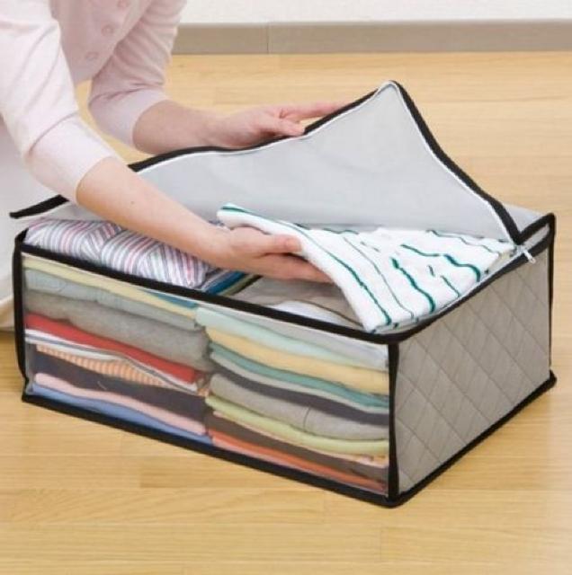 【脱臭にも!】衣類収納ケース 3枚組 活性炭シート入り < インテリア/ライフ 【脱臭にも!】衣類収納ケース 3枚組 活性炭シート入り < インテリア/ライフの