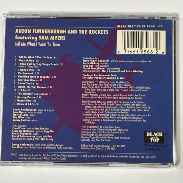 Anson Funderburgh & The Rockets / Tell Me What I Want to Hear < CD/DVD/ビデオ Anson Funderburgh & The Rockets / Tell Me What I Want to Hear < CD/DVD/ビデオの