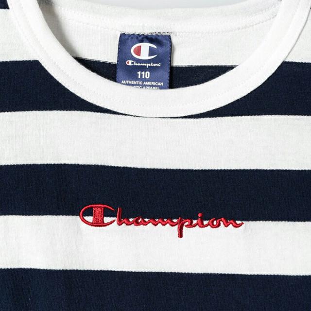 限定セール●Championチャンピオン【新品】ロゴ入りボーダーTシャツ●紺 100cm < ブランド 限定セール●Championチャンピオン【新品】ロゴ入りボーダーTシャツ●紺 100cm < ブランドの