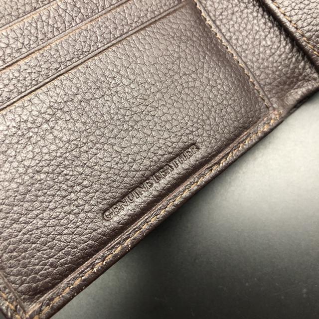 即決 GENUINE LEATHER 二つ折り財布 < 男性ファッション  即決 GENUINE LEATHER 二つ折り財布 < 男性ファッションの