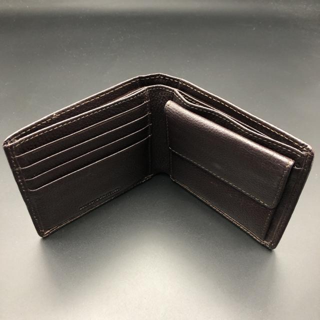 即決 GENUINE LEATHER 二つ折り財布 < 男性ファッション  即決 GENUINE LEATHER 二つ折り財布 < 男性ファッションの