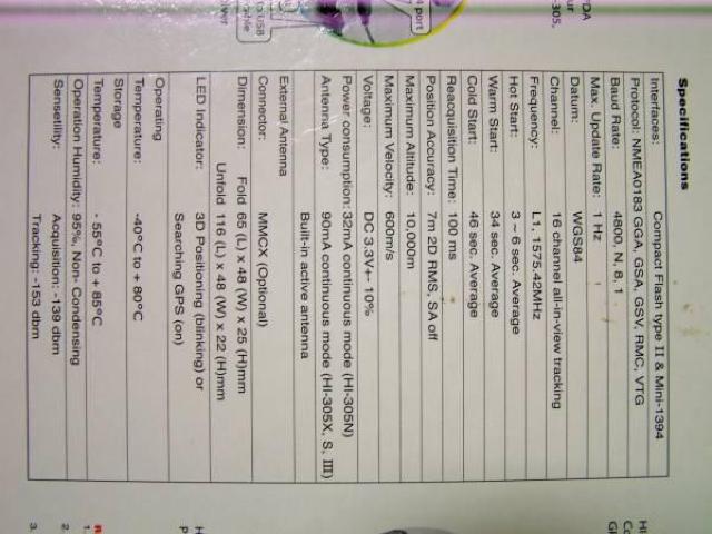 HAiCOM製SDスロット付きCF-GPSレシーバー「HI-305N」 中古! < PC本体/周辺機器  HAiCOM製SDスロット付きCF-GPSレシーバー「HI-305N」 中古! < PC本体/周辺機器の