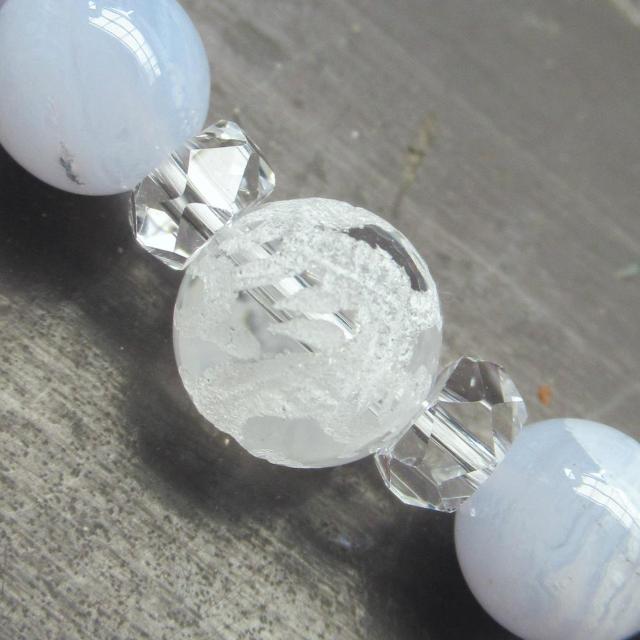 龍彫水晶xブルーレースxラベンダーアメジストxローズクォーツブレスレット 天然石 パワーストーン < 女性アクセサリー/時計 龍彫水晶xブルーレースxラベンダーアメジストxローズクォーツブレスレット 天然石 パワーストーン < 女性アクセサリー/時計の