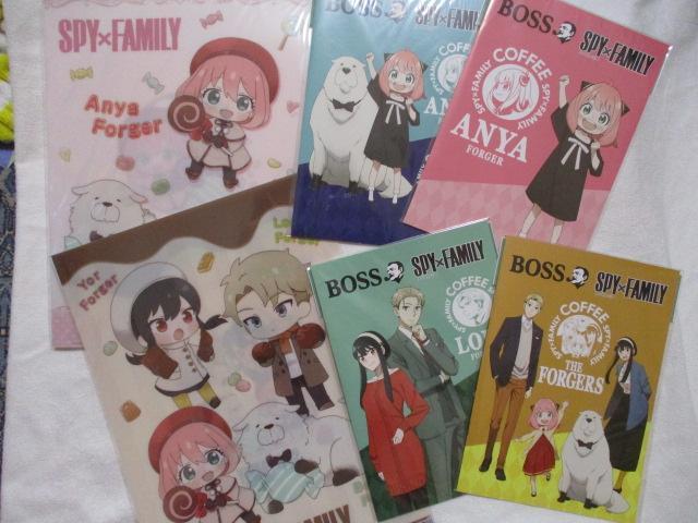SPY×FAMILY クリアファイル 全2種 & A5ノート 全4種 合計6点セット スパイファミリー ボス 明治/サントリー < アニメ/コミック/キャラクター  SPY×FAMILY クリアファイル 全2種 & A5ノート 全4種 合計6点セット スパイファミリー ボス 明治/サントリー  < アニメ/コミック/キャラクターの