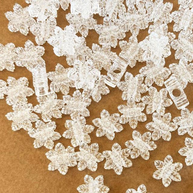 雪の結晶大穴ビーズ30個 < ペット/手芸/園芸 雪の結晶大穴ビーズ30個 < ペット/手芸/園芸の