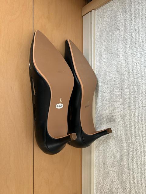 (新品未使用)Miminy Piminy ブラックレザー ポインテッドトゥ ハイヒール Lサイズ < 女性ファッション (新品未使用)Miminy Piminy ブラックレザー ポインテッドトゥ ハイヒール Lサイズ < 女性ファッションの