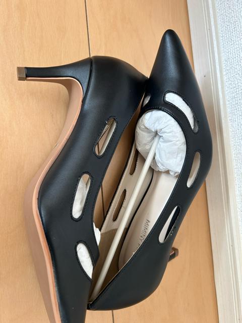 (新品未使用)Miminy Piminy ブラックレザー ポインテッドトゥ ハイヒール Lサイズ < 女性ファッション (新品未使用)Miminy Piminy ブラックレザー ポインテッドトゥ ハイヒール Lサイズ < 女性ファッションの