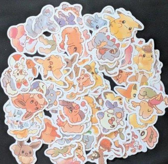 ポケモン シール ステッカー ゆるかわ ピカチュウ イーブイ 80枚セット < アニメ/コミック/キャラクター ポケモン シール ステッカー ゆるかわ ピカチュウ イーブイ 80枚セット < アニメ/コミック/キャラクターの