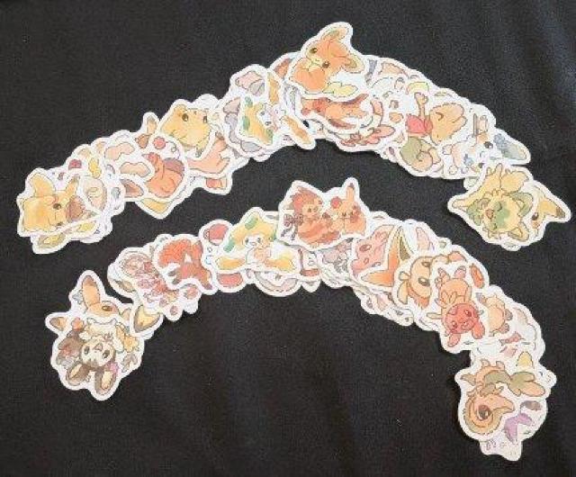 ポケモン シール ステッカー ゆるかわ ピカチュウ イーブイ 80枚セット < アニメ/コミック/キャラクター ポケモン シール ステッカー ゆるかわ ピカチュウ イーブイ 80枚セット < アニメ/コミック/キャラクターの