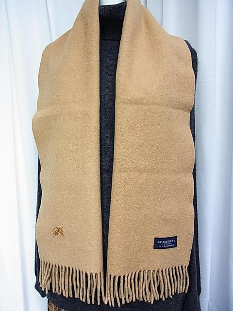 �y���K���i�zBURBERRY �o�[�o���[ �J�V�~��100���@�}�t���[ �j�����p �� �u�����h�� 