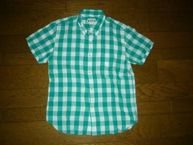 wackomariaワコマリアマリアステッチチェックシャツM緑白系刺繍 < ブランド wackomariaワコマリアマリアステッチチェックシャツM緑白系刺繍 < ブランドの