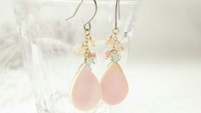 14kgf*クイーンコンクシェルの春ピアス* 18013 < 女性アクセサリー/時計  14kgf*クイーンコンクシェルの春ピアス* 18013 < 女性アクセサリー/時計の