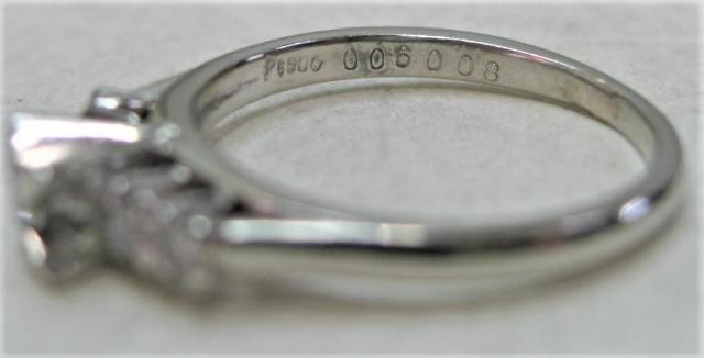 Pt900プラチナ リング指輪ダイヤ立爪 ファッション0.06ct 0.08ct < 女性アクセサリー/時計  Pt900プラチナ リング指輪ダイヤ立爪 ファッション0.06ct 0.08ct < 女性アクセサリー/時計の