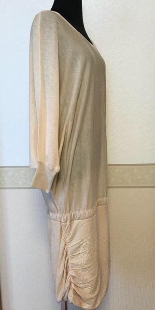 透け感 ニットチュニック ベージュ < 女性ファッション  透け感 ニットチュニック ベージュ < 女性ファッションの