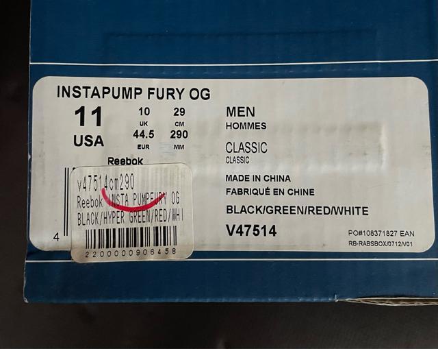 新品 REEBOK INSTA PUMP FURY OG CITRON リーボック ポンプフューリーシトロン 限定オリジナルカラー < 男性ファッション 新品 REEBOK INSTA PUMP FURY OG CITRON リーボック ポンプフューリーシトロン 限定オリジナルカラー < 男性ファッションの