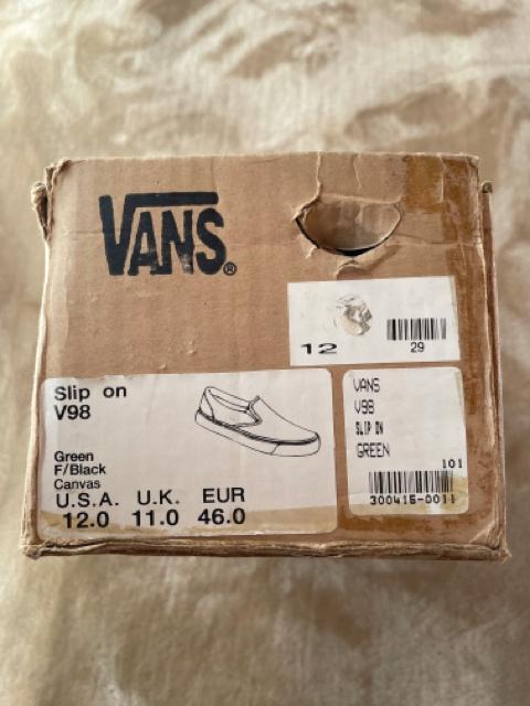 Vi@yOLDzVANS /V98 /SLIP-ON / SIZE:US12 /90s-00s /CANVAS /USAڍs  uh 