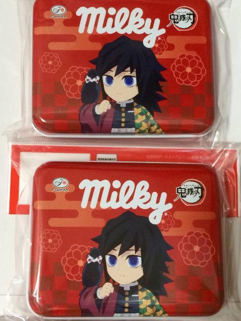 送料込み【鬼滅の刃】冨岡義勇『不二家ミルキー缶(2個セット)』新品 (オマケ付) < アニメ/コミック/キャラクター  送料込み【鬼滅の刃】冨岡義勇『不二家ミルキー缶(2個セット)』新品 (オマケ付)  < アニメ/コミック/キャラクターの