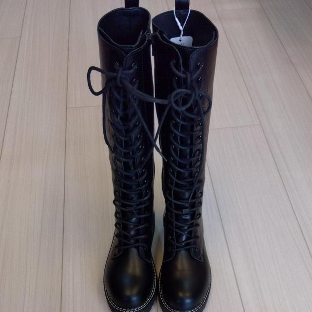 ☆レースアップ☆ロングブーツ☆black☆ < 女性ファッション  ☆レースアップ☆ロングブーツ☆black☆  < 女性ファッションの