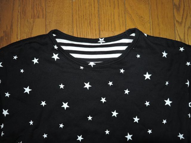 uniform experiment ユニフォームエクスペリメント リバーシブル Tシャツ 1 黒白 ☆星柄ドット ボーダー < ブランド uniform experiment ユニフォームエクスペリメント リバーシブル Tシャツ 1 黒白 ☆星柄ドット ボーダー < ブランドの