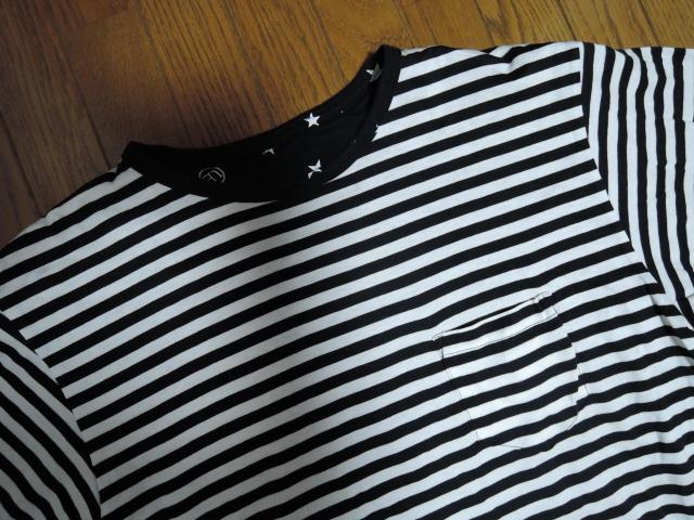 uniform experiment ユニフォームエクスペリメント リバーシブル Tシャツ 1 黒白 ☆星柄ドット ボーダー < ブランド uniform experiment ユニフォームエクスペリメント リバーシブル Tシャツ 1 黒白 ☆星柄ドット ボーダー < ブランドの