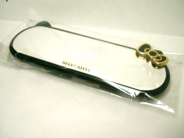 ◎保管品◆SEIWA キティちゃんの 車内ルームミラー ブラック&ゴールドKT50 < 自動車/バイク ◎保管品◆SEIWA キティちゃんの 車内ルームミラー ブラック&ゴールドKT50 < 自動車/バイク