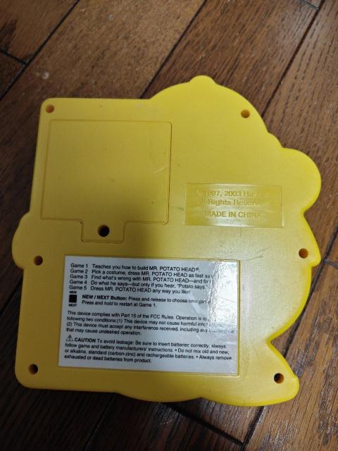 トイ・ストーリー  ミスターポテトヘッド 電子 ゲーム レトロ < アニメ/コミック/キャラクター  トイ・ストーリー  ミスターポテトヘッド 電子 ゲーム レトロ < アニメ/コミック/キャラクターの