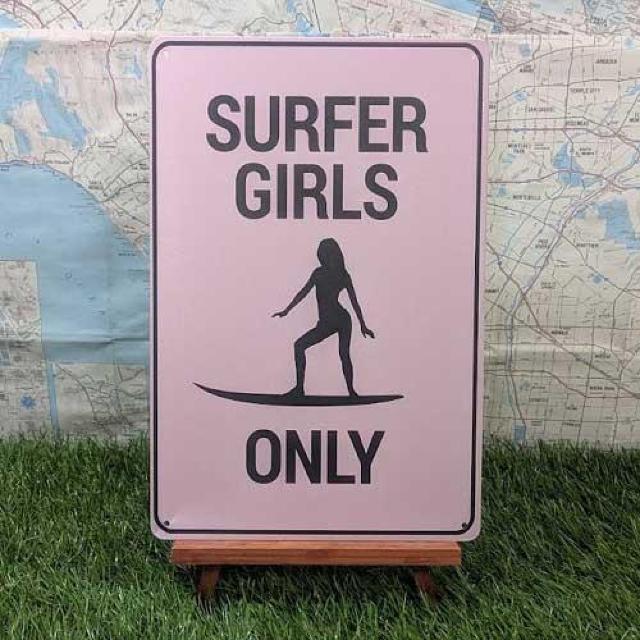 新品【ブリキ看板】Surfing/サーフィン Surfer Girls Only < ホビー  新品【ブリキ看板】Surfing/サーフィン Surfer Girls Only  < ホビーの